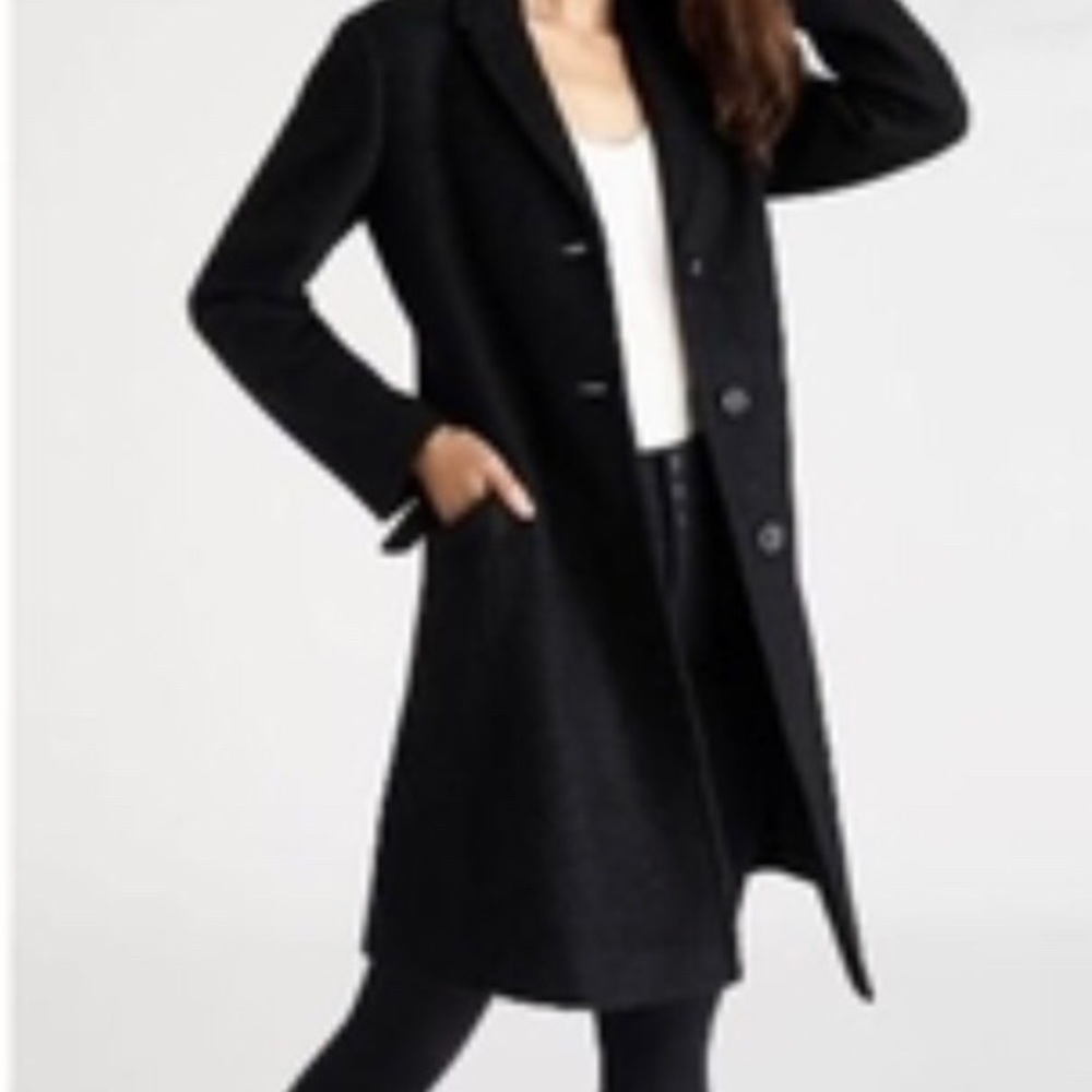 Ann Taylor black trench coat - Picture 3 of 11
